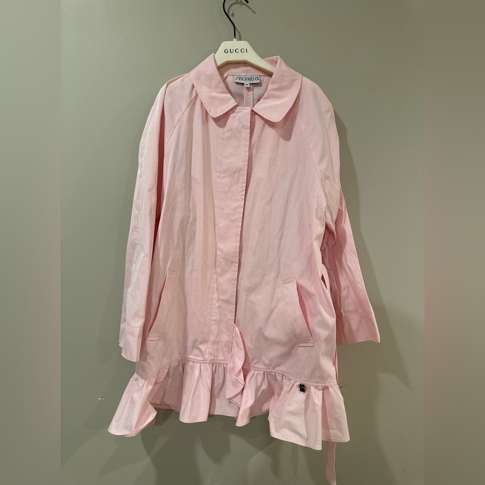 Simonetta Pink Trench Coat for Kids
